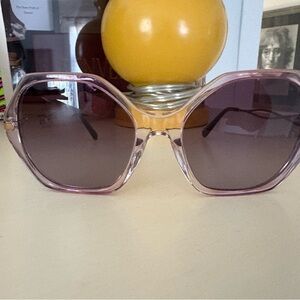 Coach Transparent Pink Sunglasses